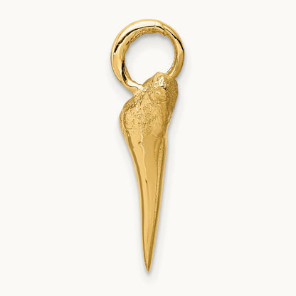 Shark Tooth Pendant, 14K