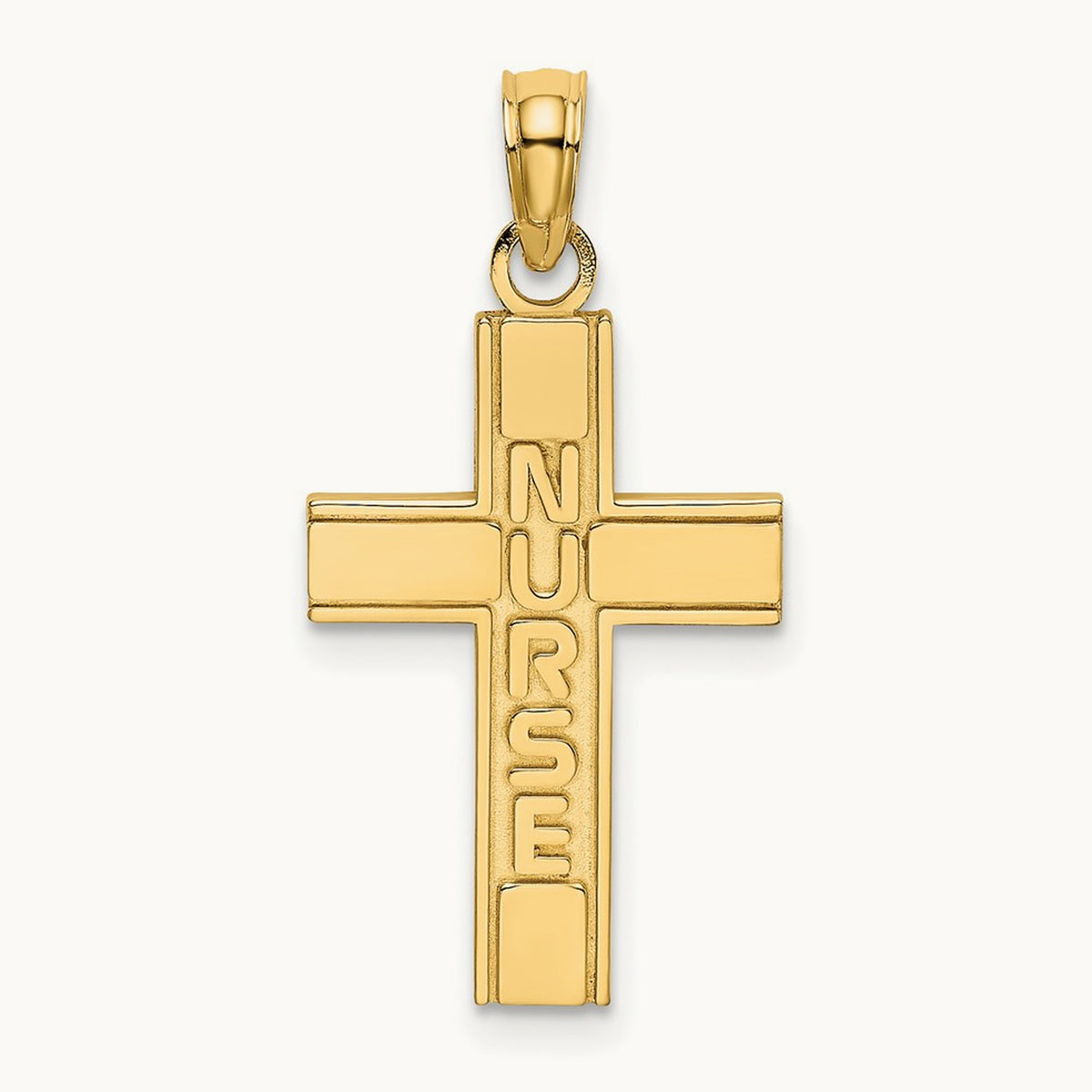 Nurse Cross Charm, 14K