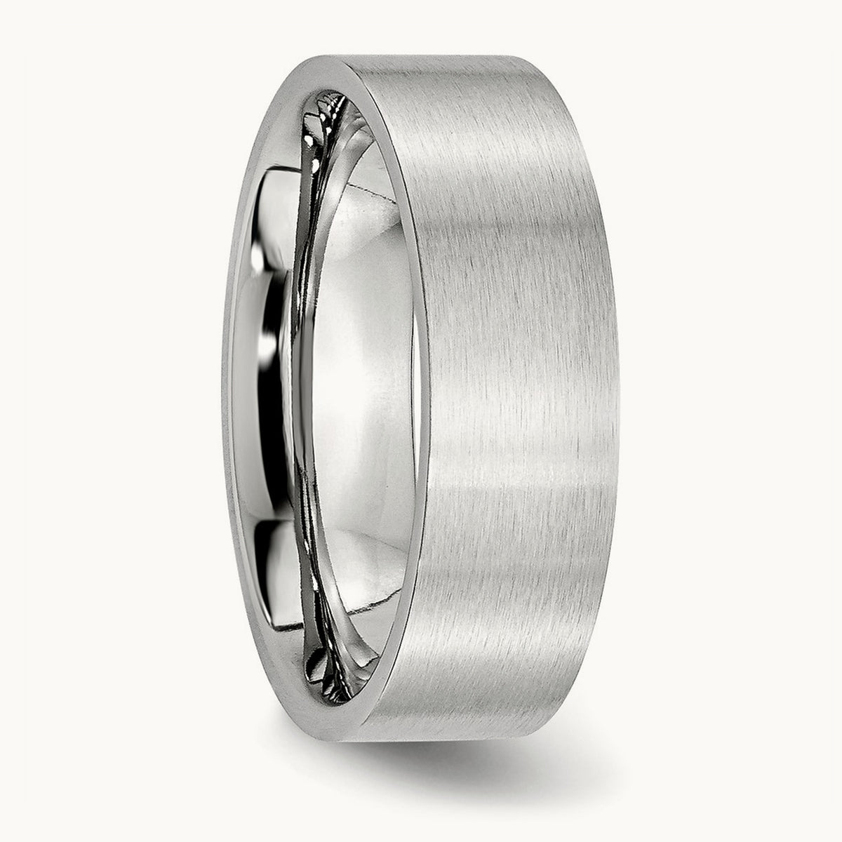 Cobalt Flat Satin Band — 7mm