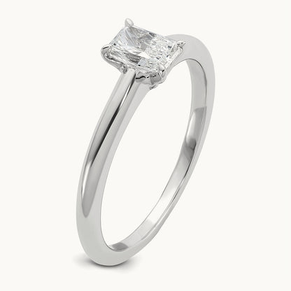 Radiant Solitaire Engagement Ring, 0.50-5.00 ct tw Lab-Grown Diamond — 1/2 ct, 14K White Gold