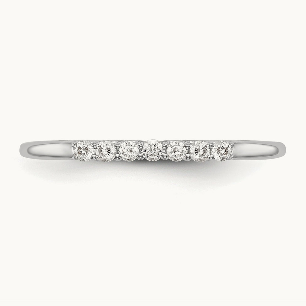 Diamond Wedding Band, 14K White Gold