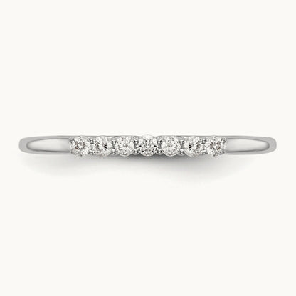 Diamond Wedding Band, 14K White Gold