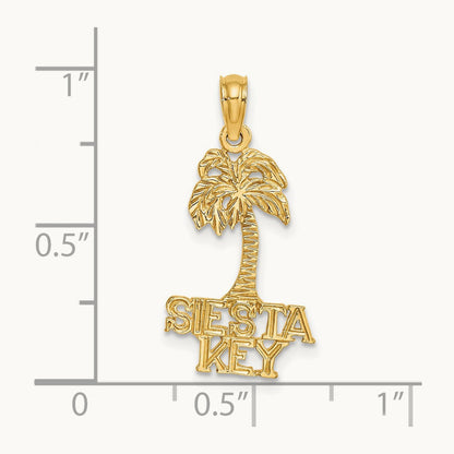 SIESTA KEY Palm Tree Charm, 14K