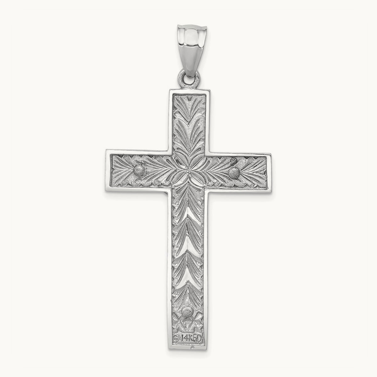 Crucifix Pendant, 14K Two-tone