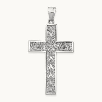 Crucifix Pendant, 14K Two-tone