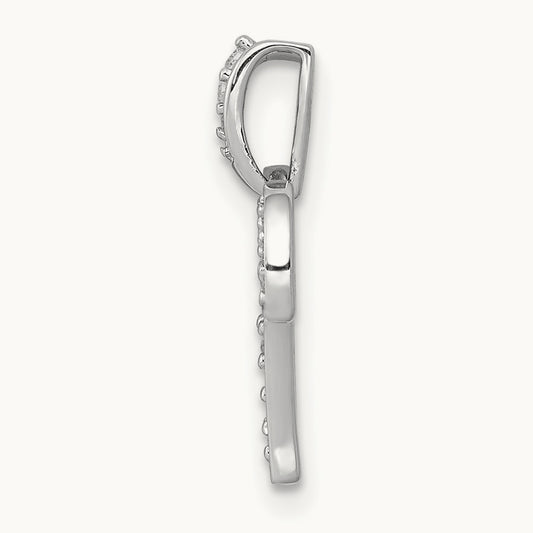 Diamond Aries Zodiac Pendant, 14K White Gold