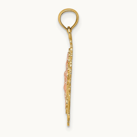 w/ Lace Trim Crucifix Charm — photo set