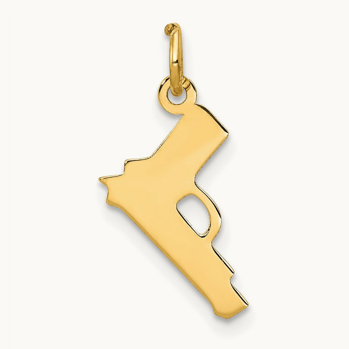 Pistol Charm, 14K