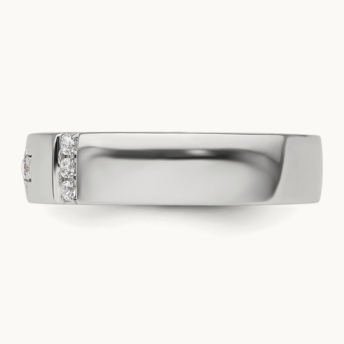 Star of David Diamond Womens Complete Wedding Band, 14K White Gold