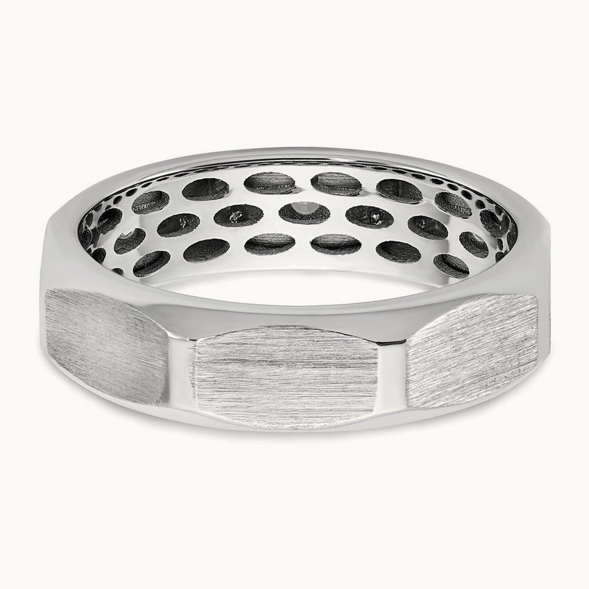 14ktt IB Goodman Mens Satin Complete 1/3ct Diamond Ring