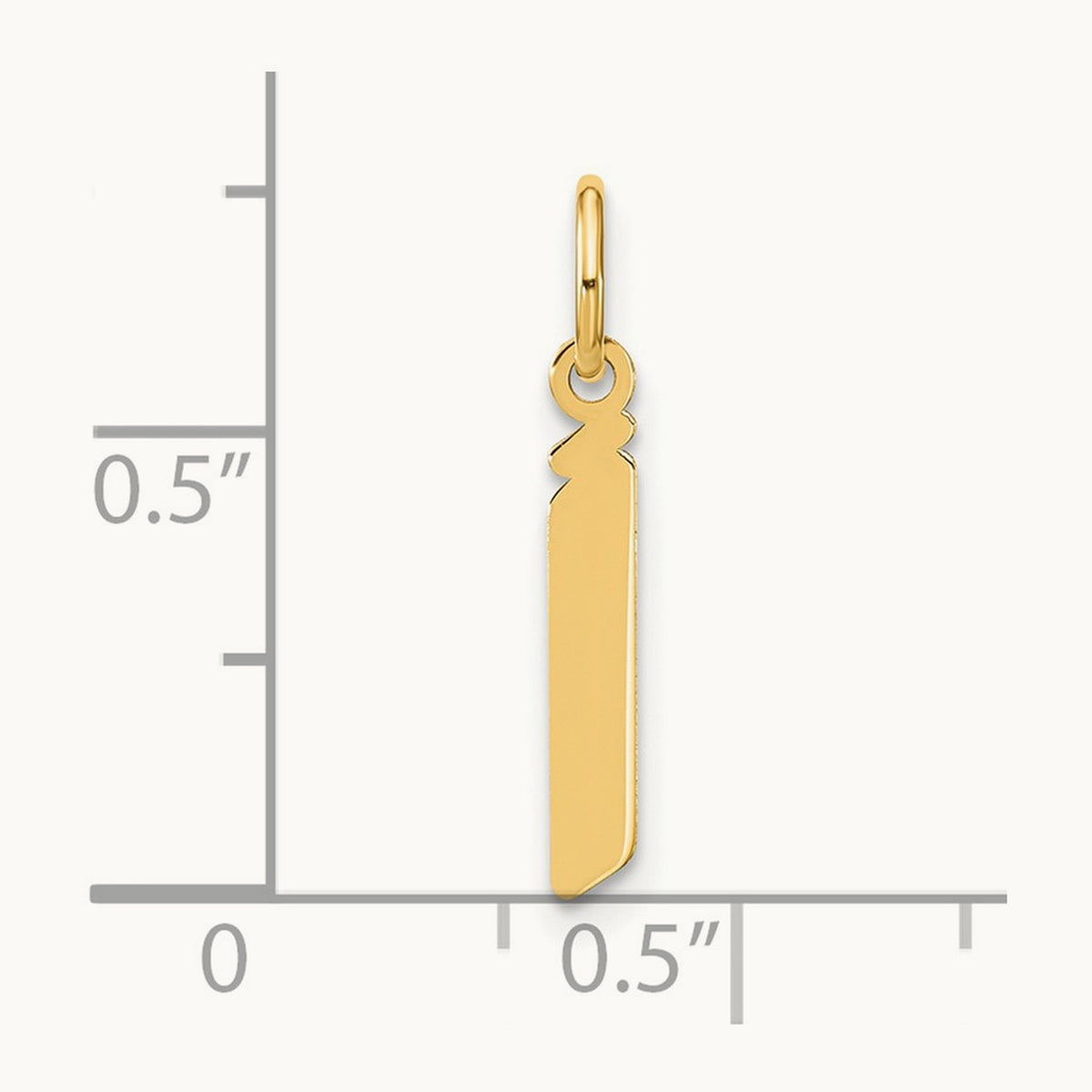 Lowercase Initial Pendant — J