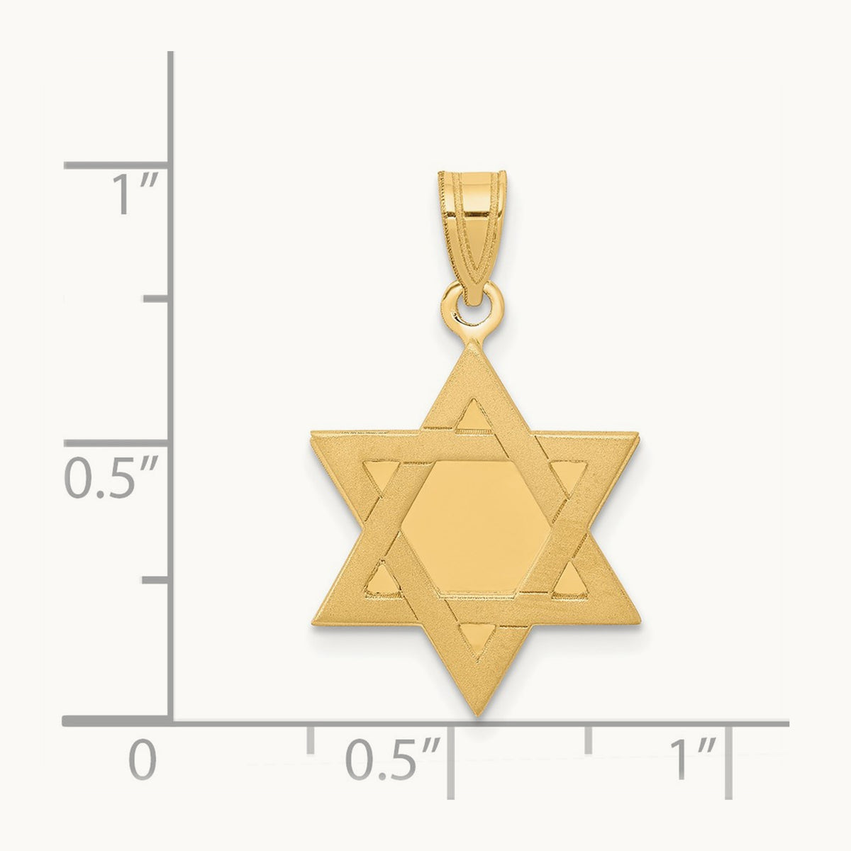 Star of David Pendant, 14K