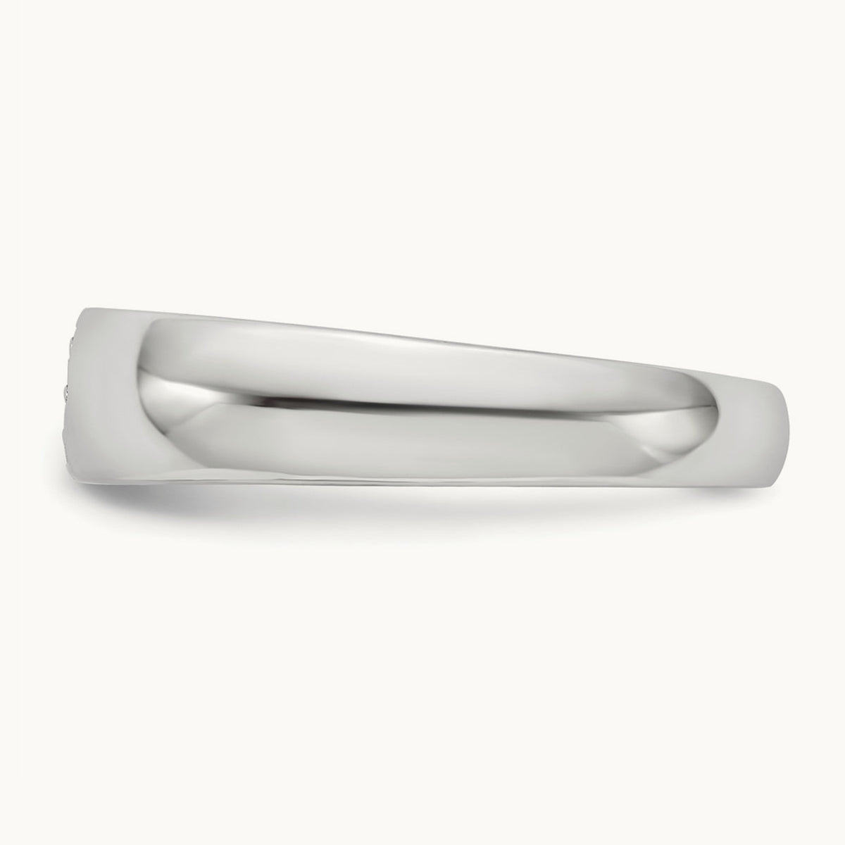 Setting: IB Goodman Men's Polished Diamond Ring Mounting, 14K Gold — 14K White Gold