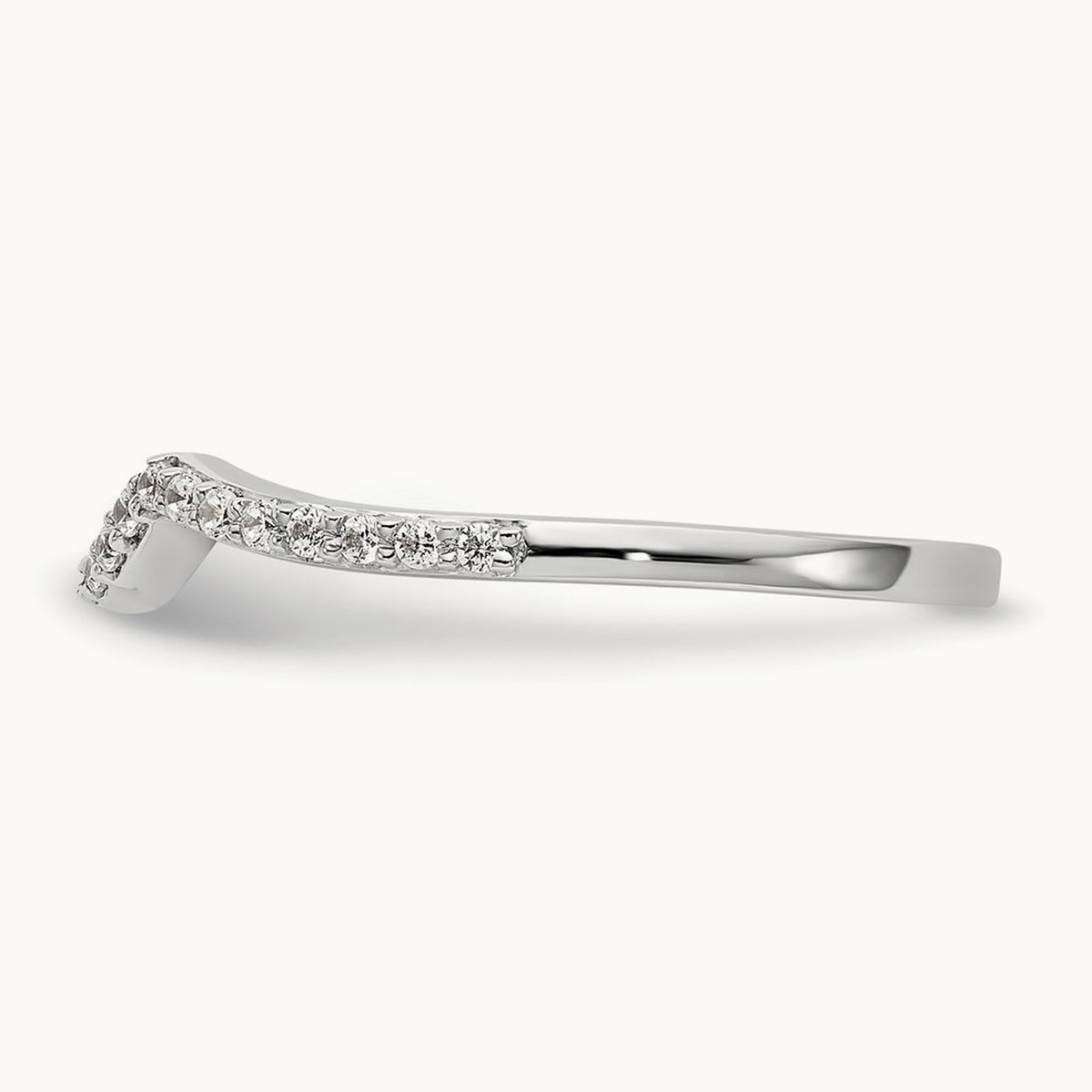 Diamond Wedding Band, 14K White Gold