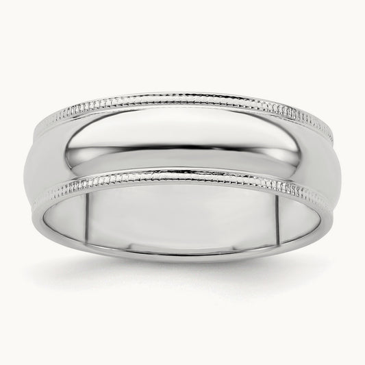 Half Round Milgrain Band — photo set