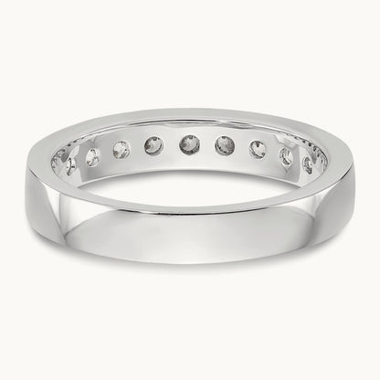 9- Stone Closed Channel Band Mounting, 2.7mm, 14K White Gold