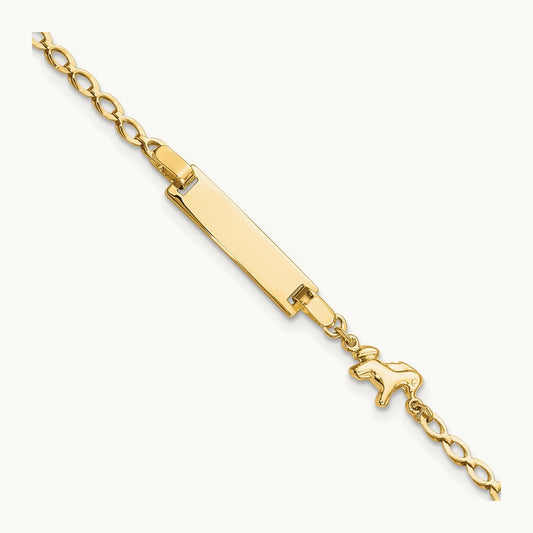Polished Horse / Pony Children's ID Bracelet, 14K