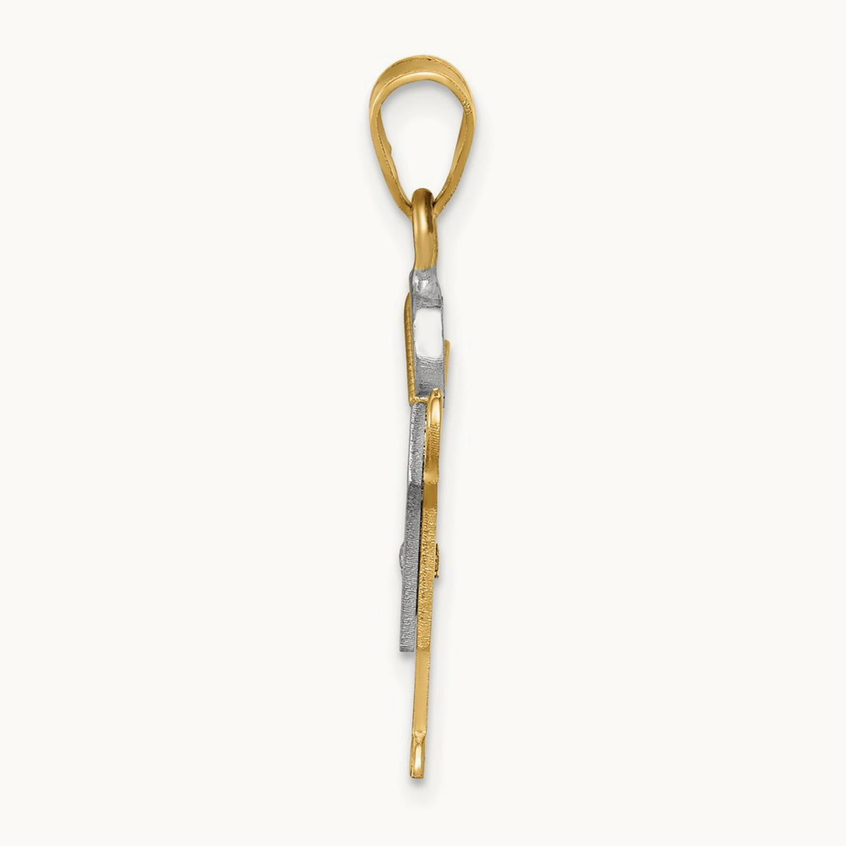 AA Diamond Kid Pendant, 14K Two-tone