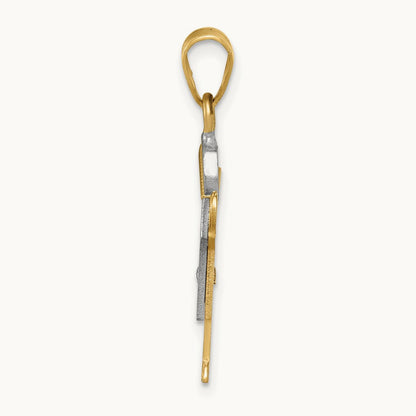 AA Diamond Kid Pendant, 14K Two-tone