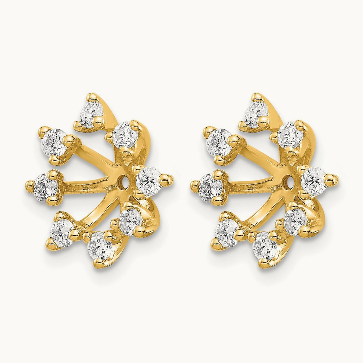 AA Fancy Diamond Earring Jacket, 14K