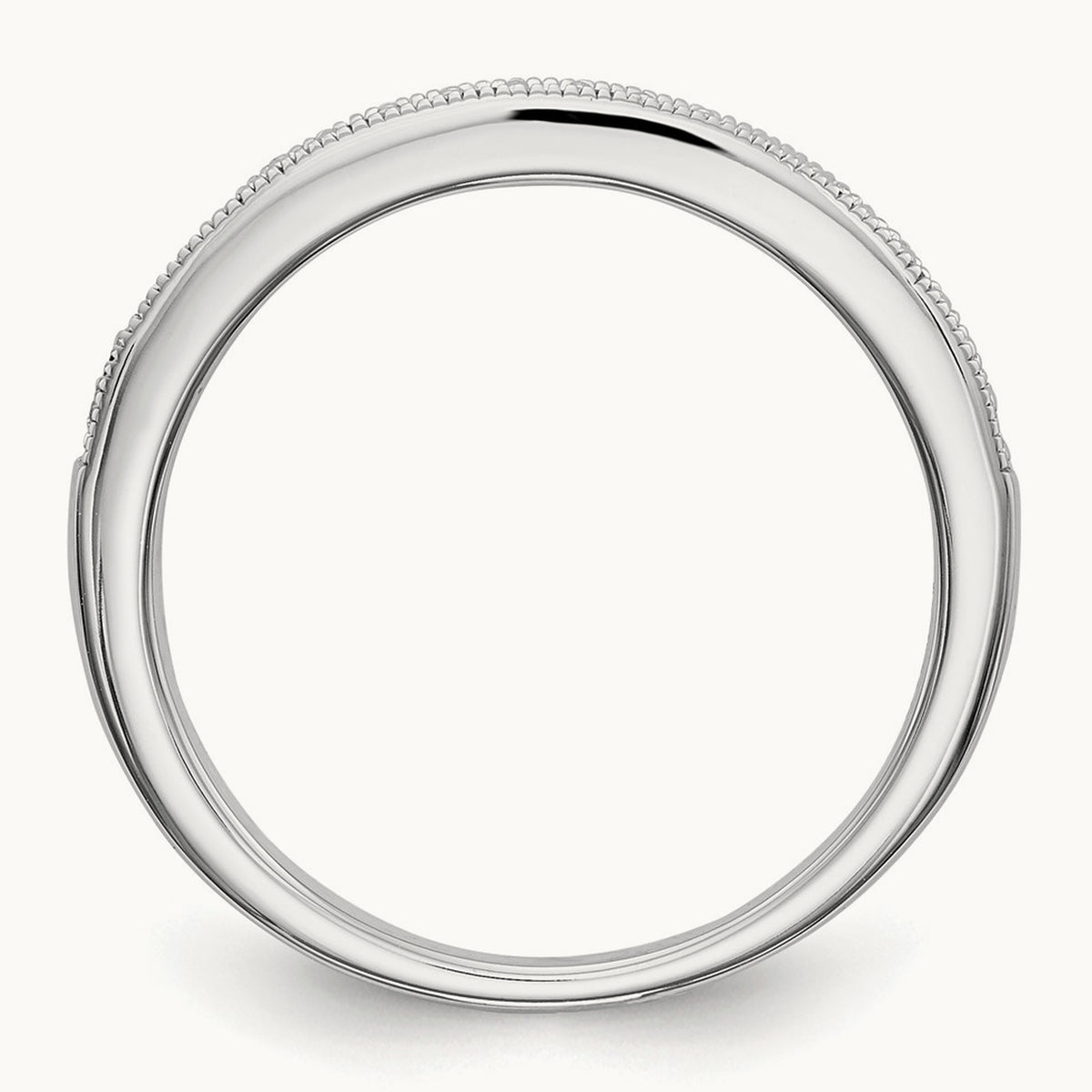 Diamond w/Sapphire Band, 14K White Gold