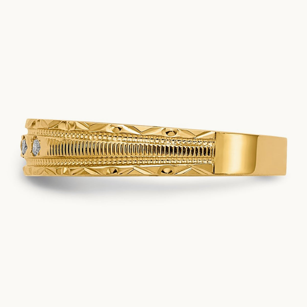 AA Quality Trio Ladies Complete Wedding Band, 14K