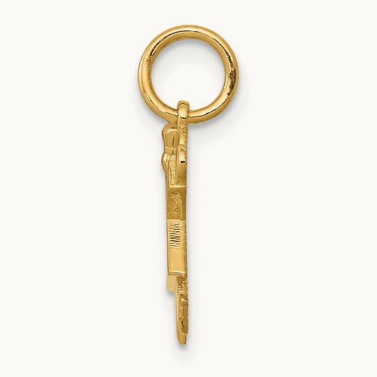 Mini Girl Joy Charm — 14K Yellow Gold