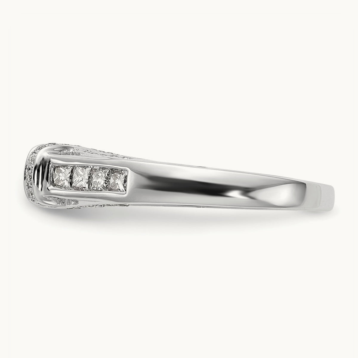 Peg Set Semi-Mount Engagement Ring, 0.50 ct tw