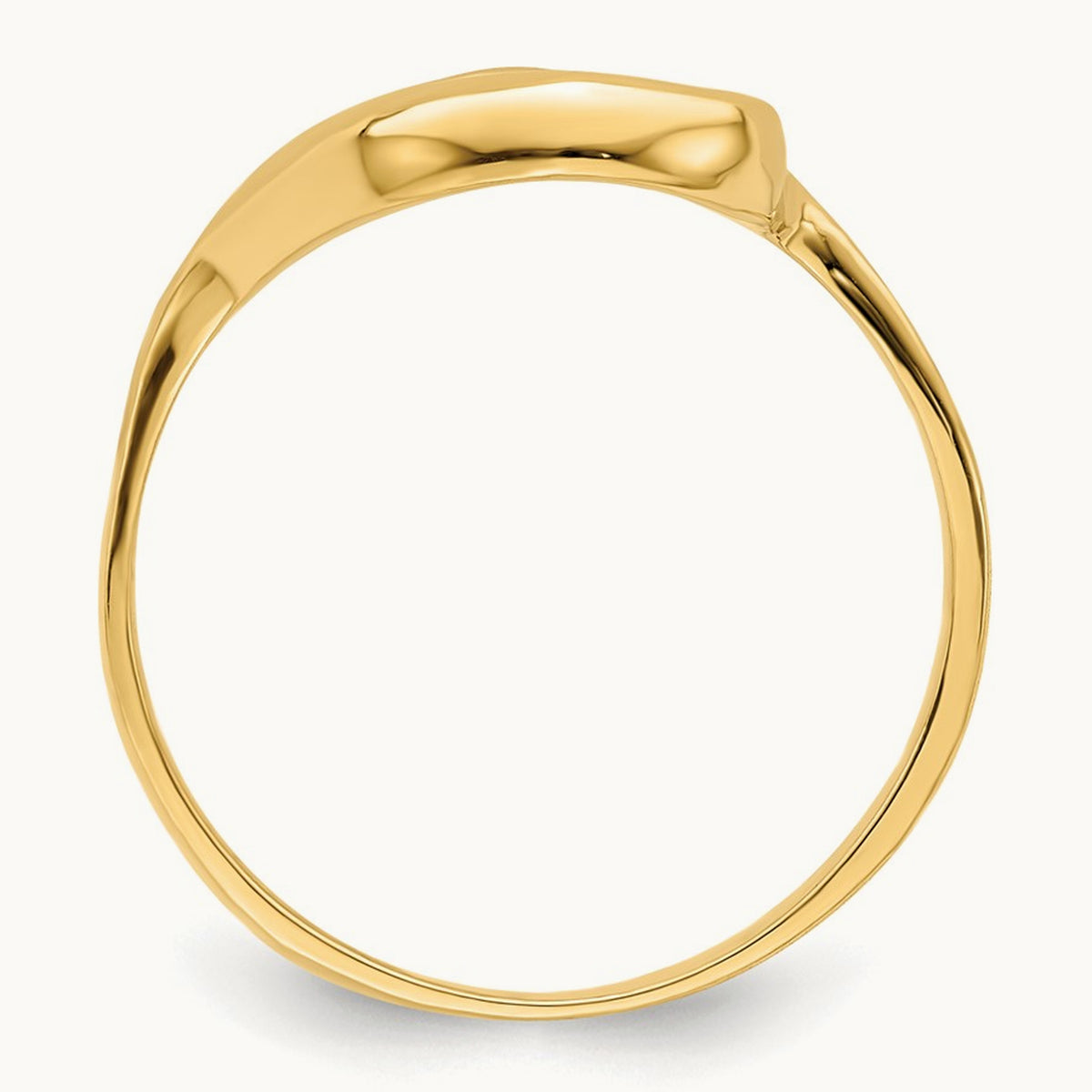 Tilted Heart Ring, 14K