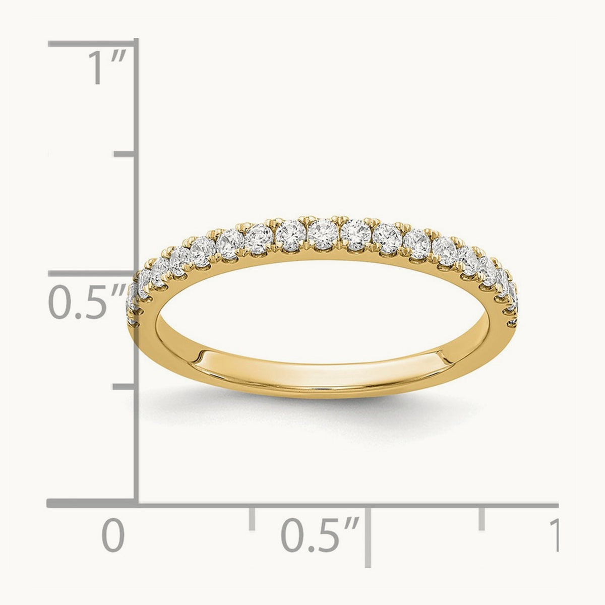 Scalloped Pavé Band — 7