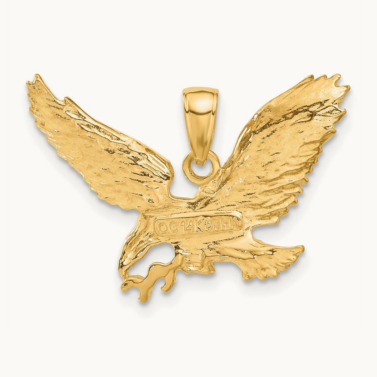Solid Polished Eagle Pendant — photo set