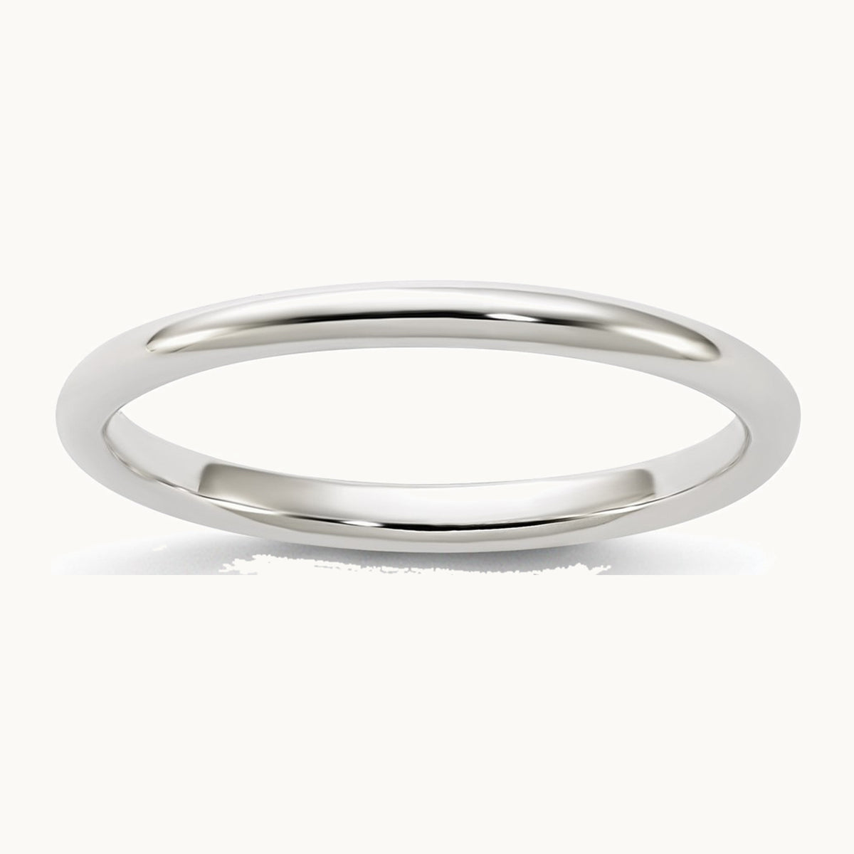 Sterling Silver 2mm Half Round Band