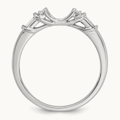 Peg Set Semi-Mount Engagement Ring, 0.25 ct tw