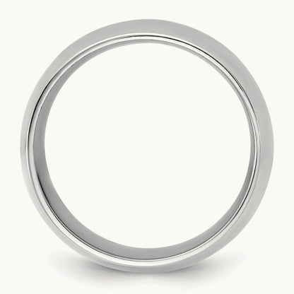Standard Comfort Fit Band, 10mm, 10K White Gold