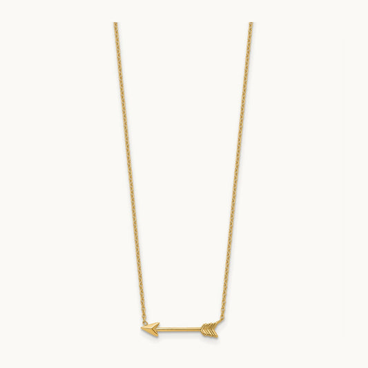 Polished Arrow 17in Necklace, 14K