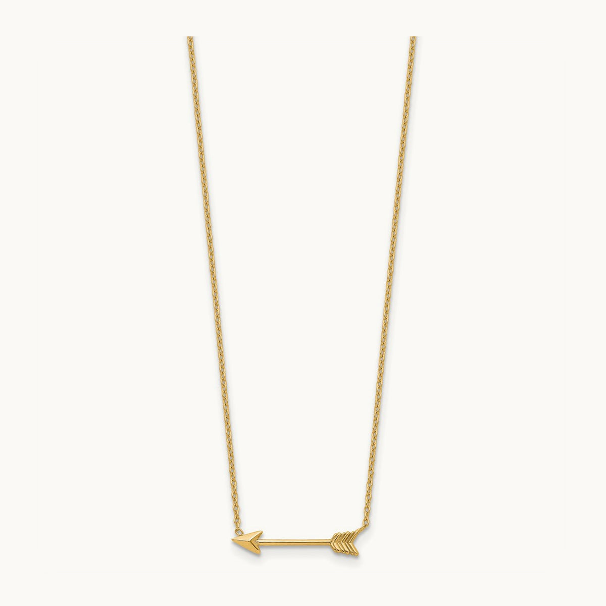 Polished Arrow 17in Necklace, 14K