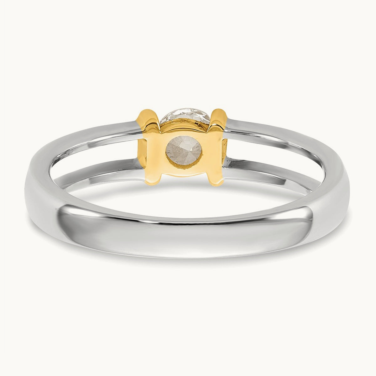 .33ct Ladies Diamond Wedding Band, 14K Two-tone