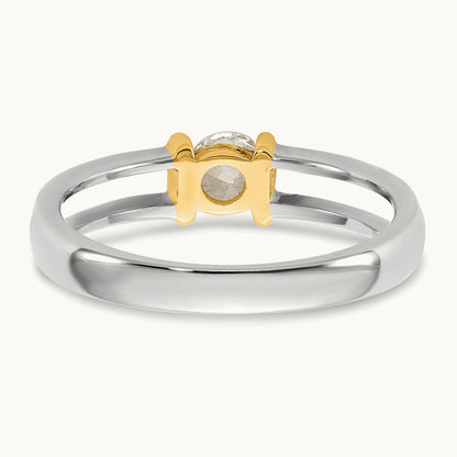 .33ct Ladies Diamond Wedding Band, 14K Two-tone