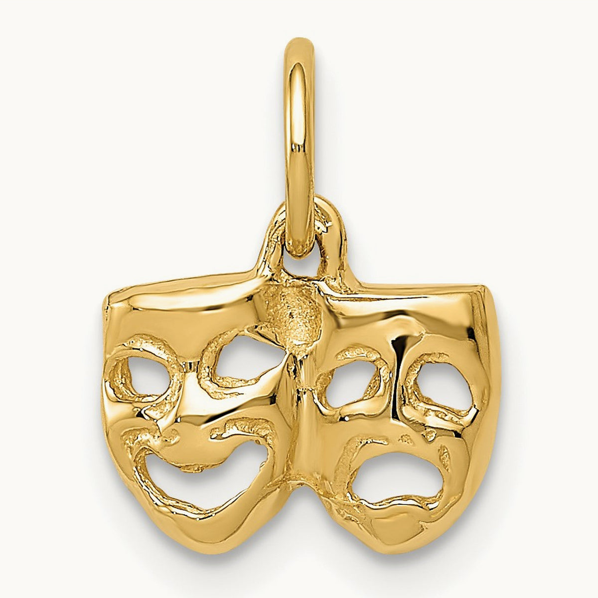 Comedy/Tragedy Charm, 14K
