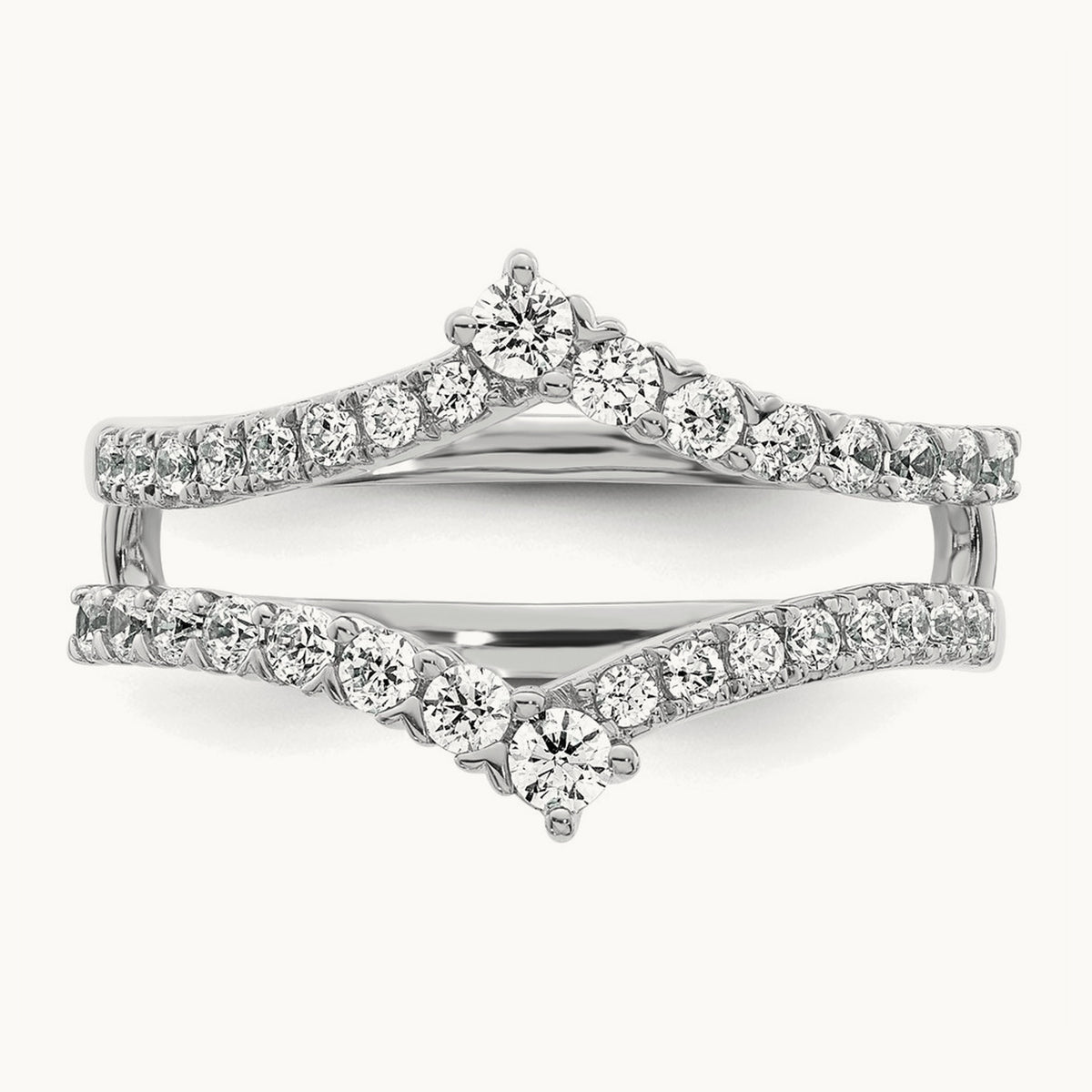 Complete Diamond Ring Guard, 14K White Gold