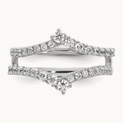 Complete Diamond Ring Guard, 14K White Gold