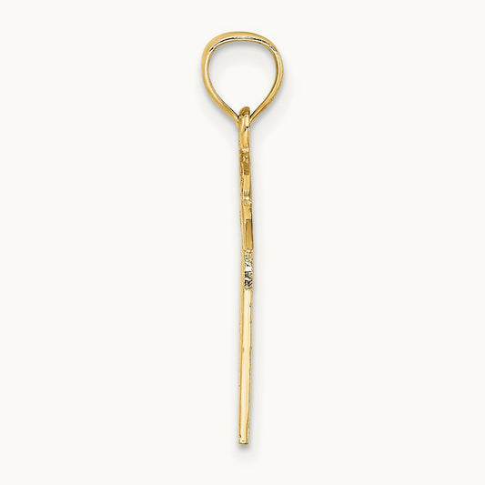 SWIMMER In Frame Charm, 14K
