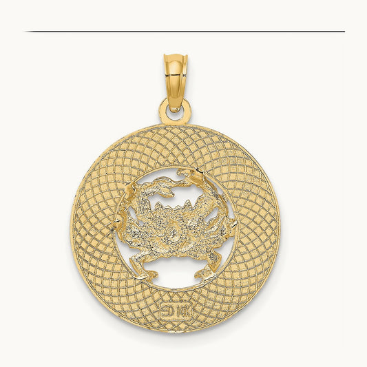 CAPE MAY w/ Crab Charm, 14K