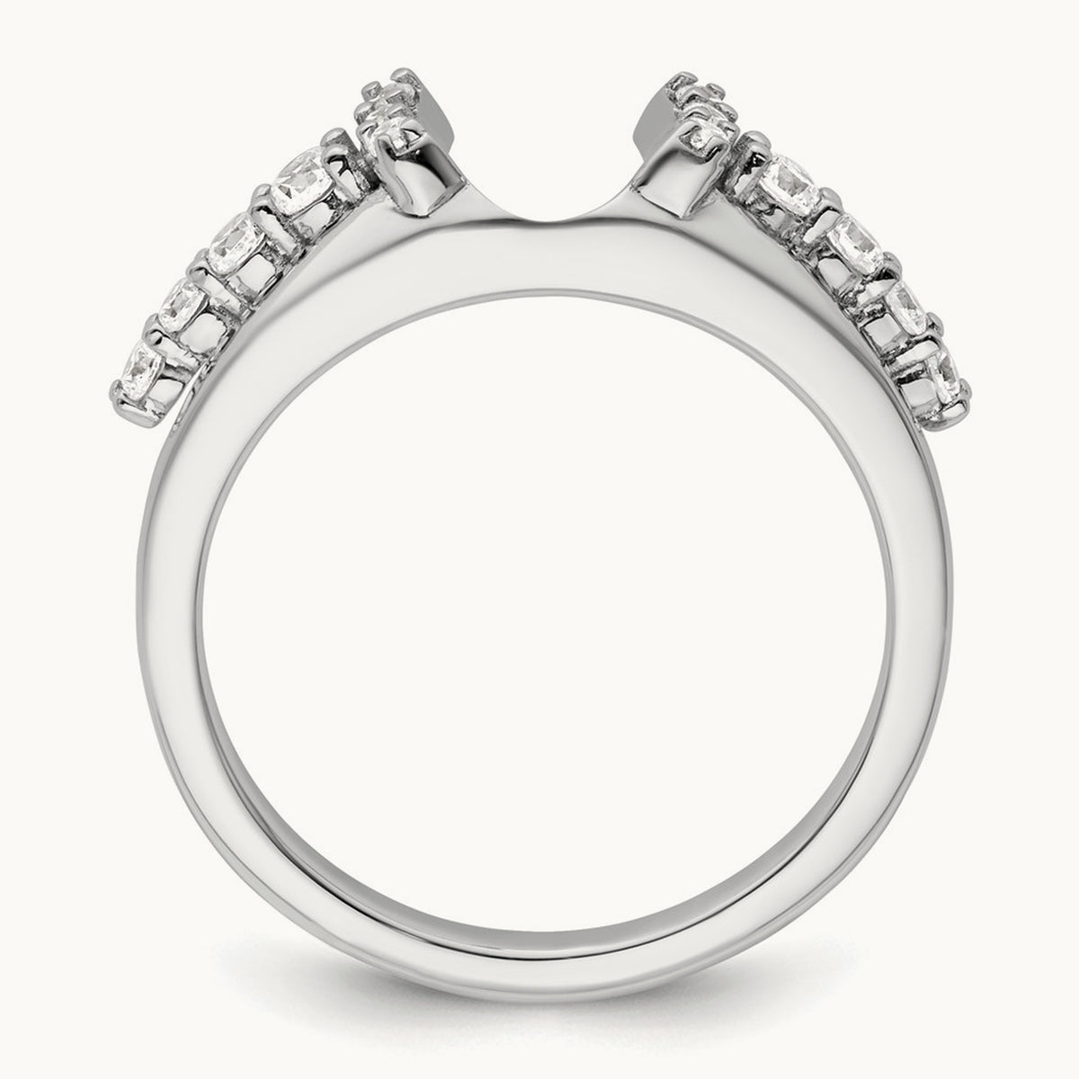 Complete Diamond Wrap Ring — 14K White Gold