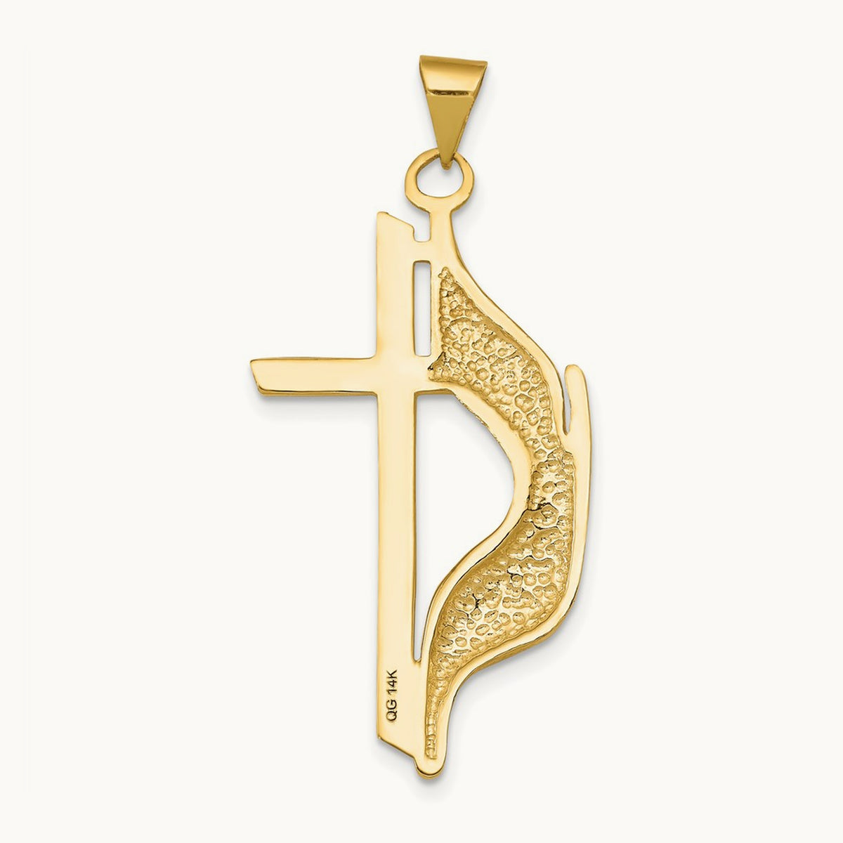 Polished Cross w/Drape Pendant — photo set