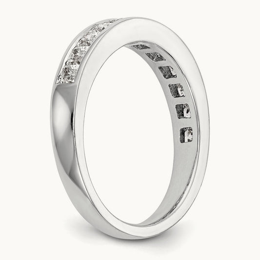 Diamond Wedding Band, 14K White Gold