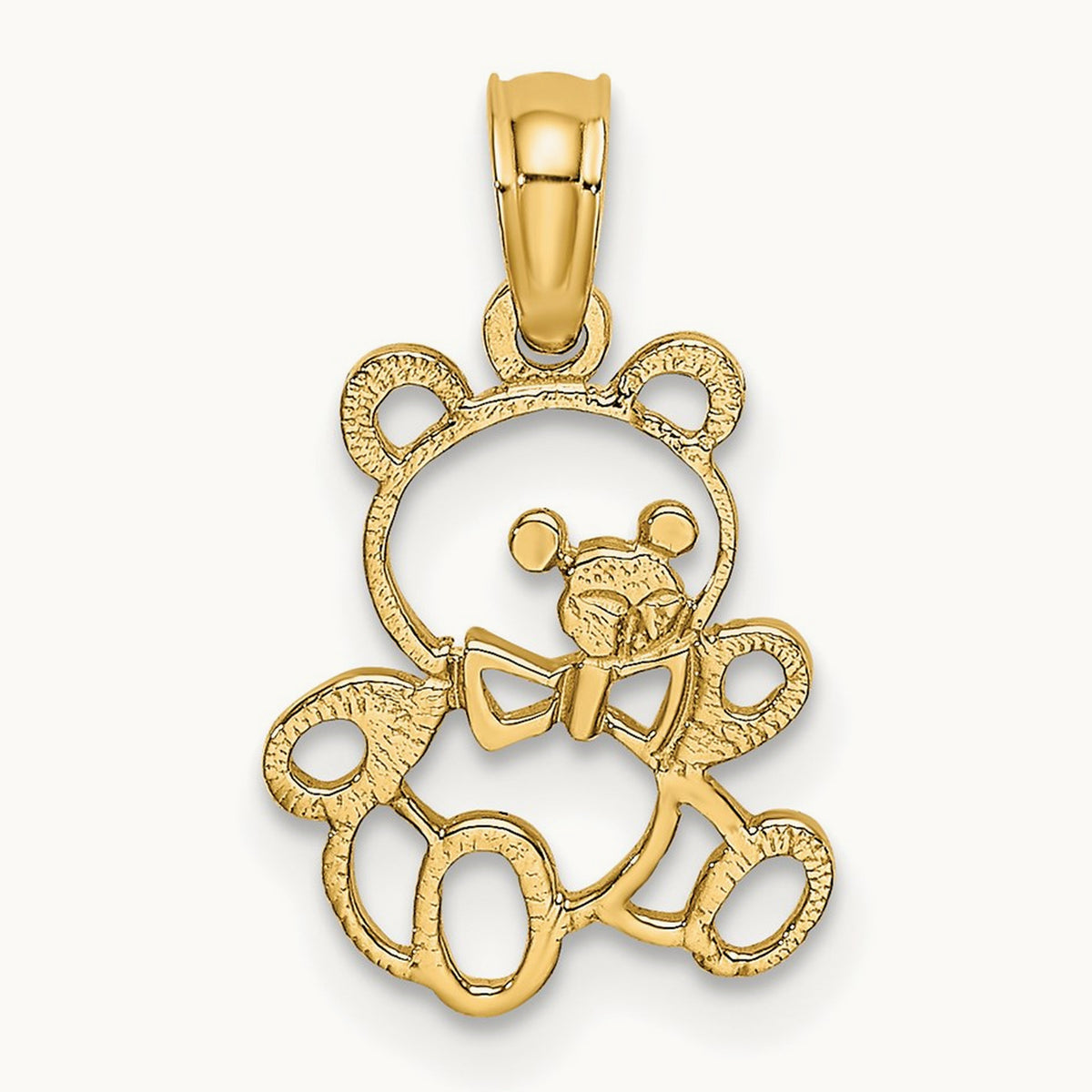 Cut out Teddy Bear Charm — 17.6mm