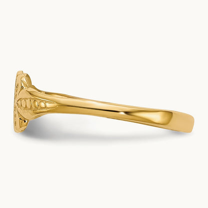 Childs Signet Ring, 14K