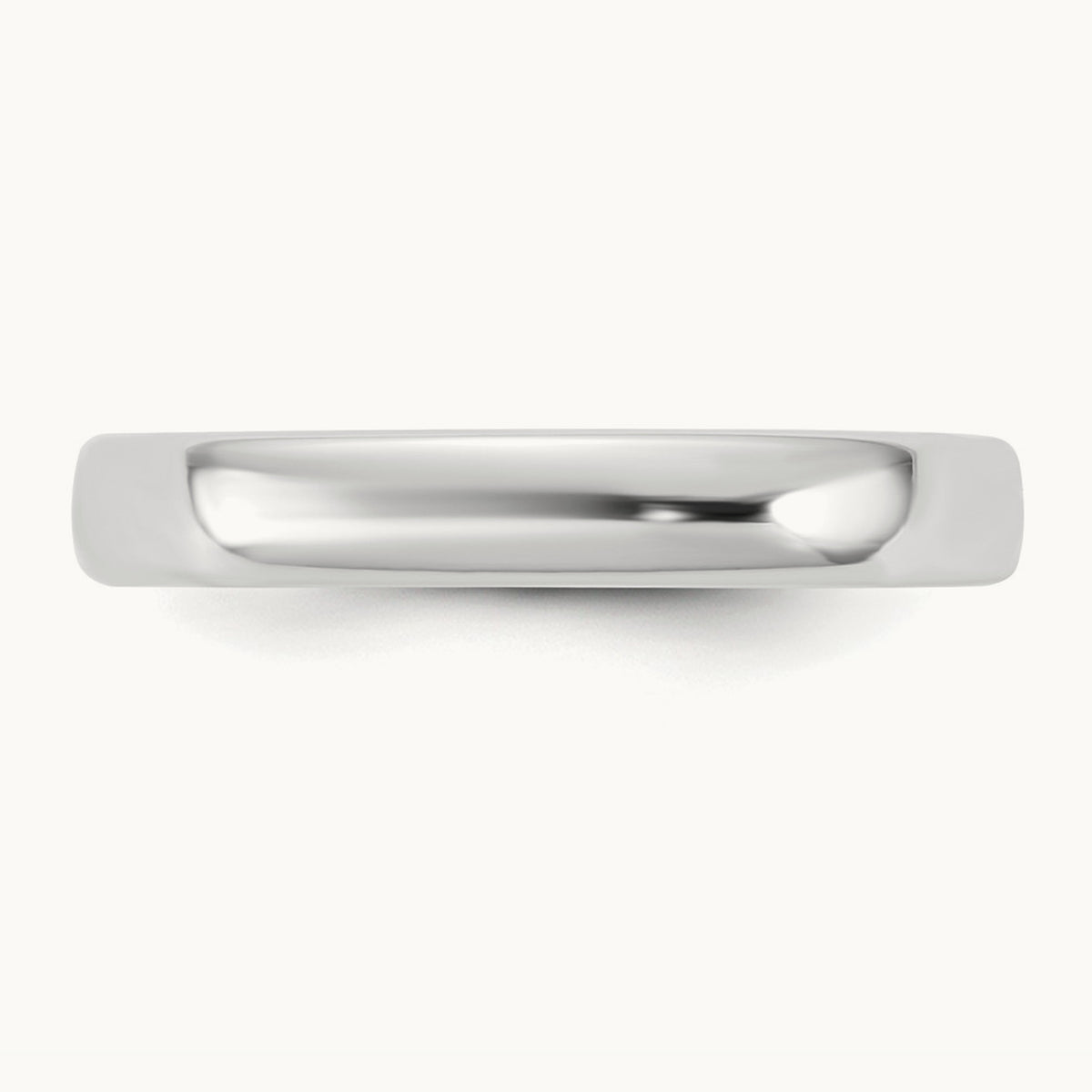 European Comfort Fit Band — 14K White Gold, 3.5mm