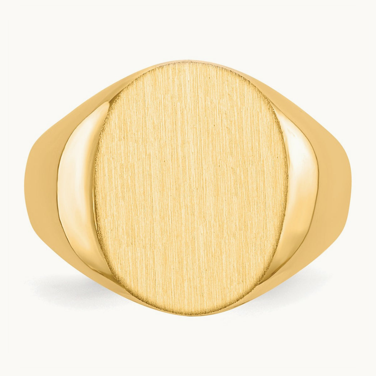 13.0x16. Closed Back Signet Ring, 0mm, 14K